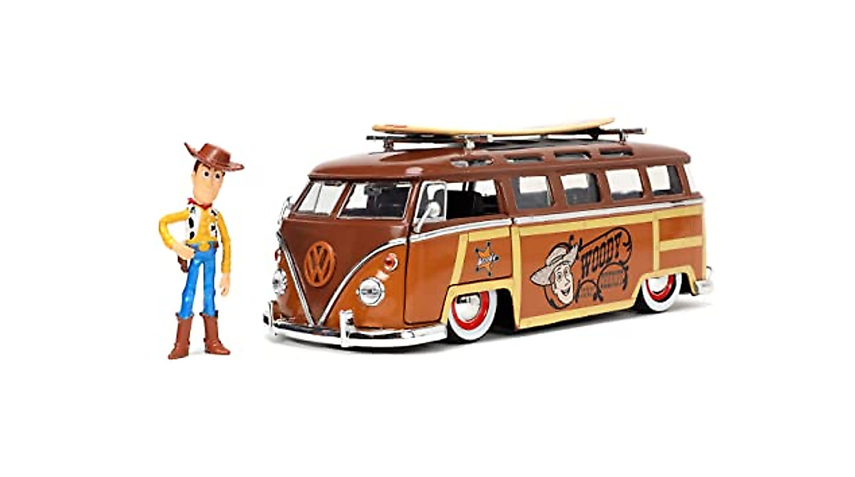 Jada Toys Toy Story Volkswagen Bus with Woody Figure