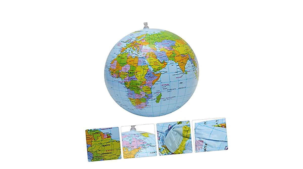 Abaodam Inflatable Globe Balls for Kids - Summer Fun