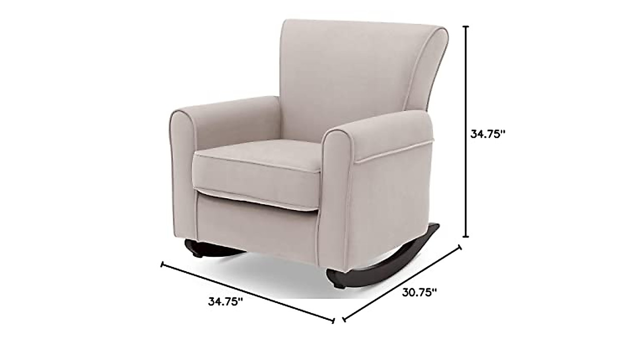 Delta Lancaster Rocking Chair with LiveSmart Fabric | Durable & Stylish