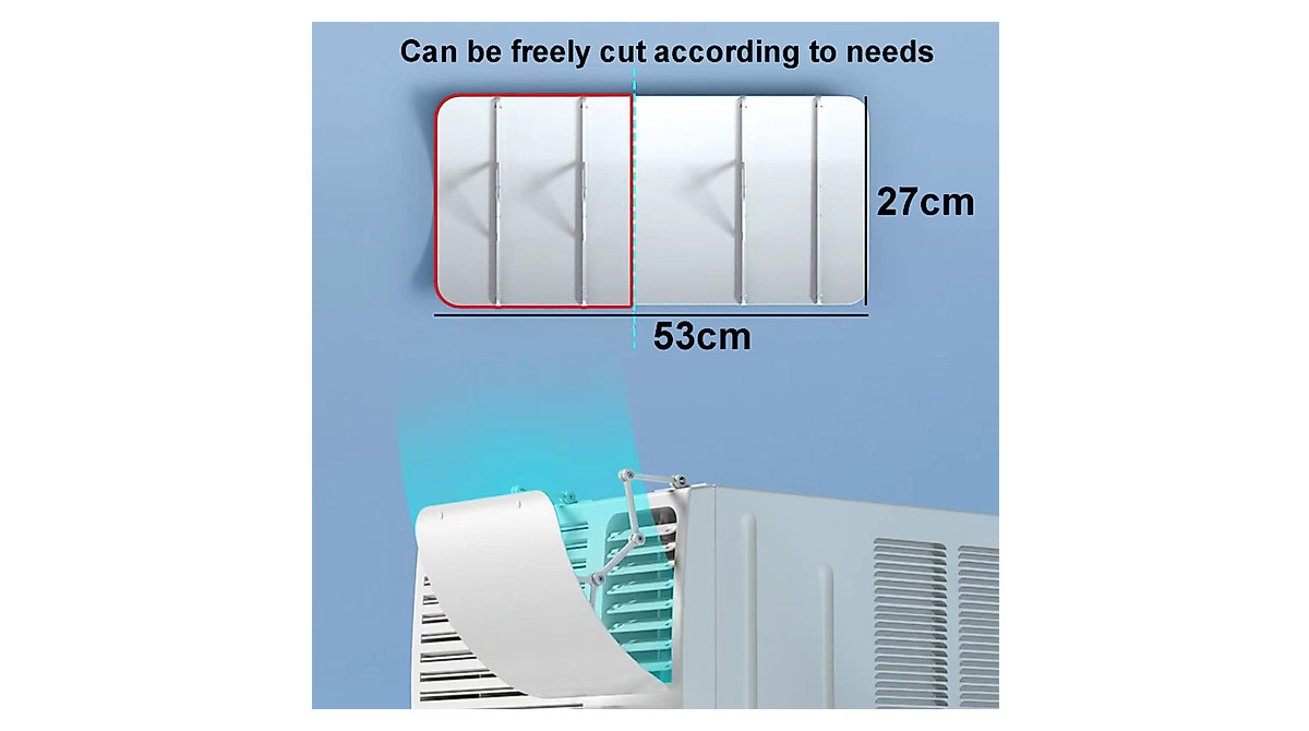 Adjustable AC Air Deflector: Cut to Size & Prevent Drafts