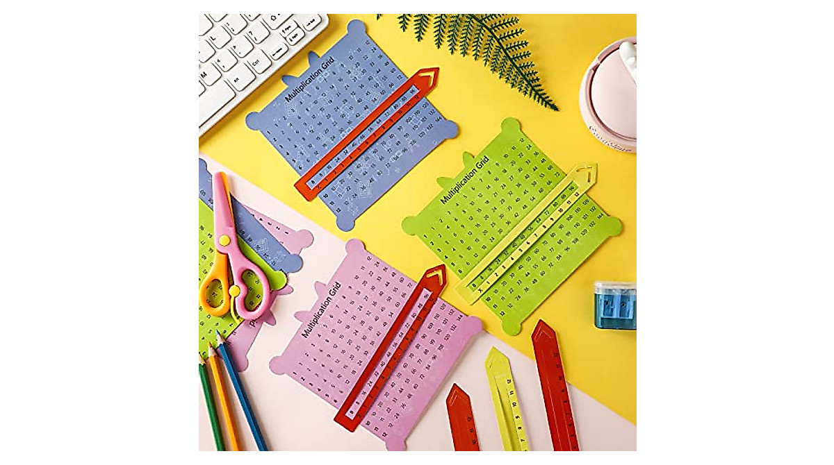 Outus 12-Piece Slidable Multiplication Grid for Kids