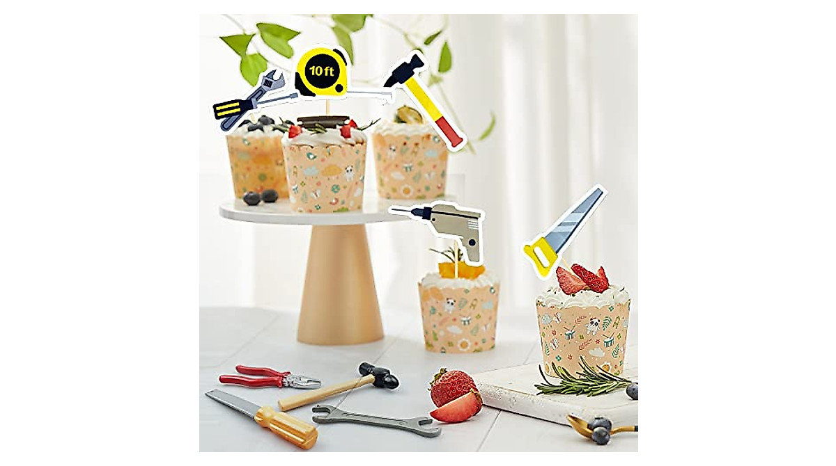 Tools Cake Topper Set - Perfect for Builder and Mechanic Themes