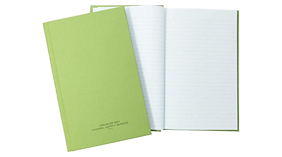 Green Military Log Book - Durable & Lined Pages