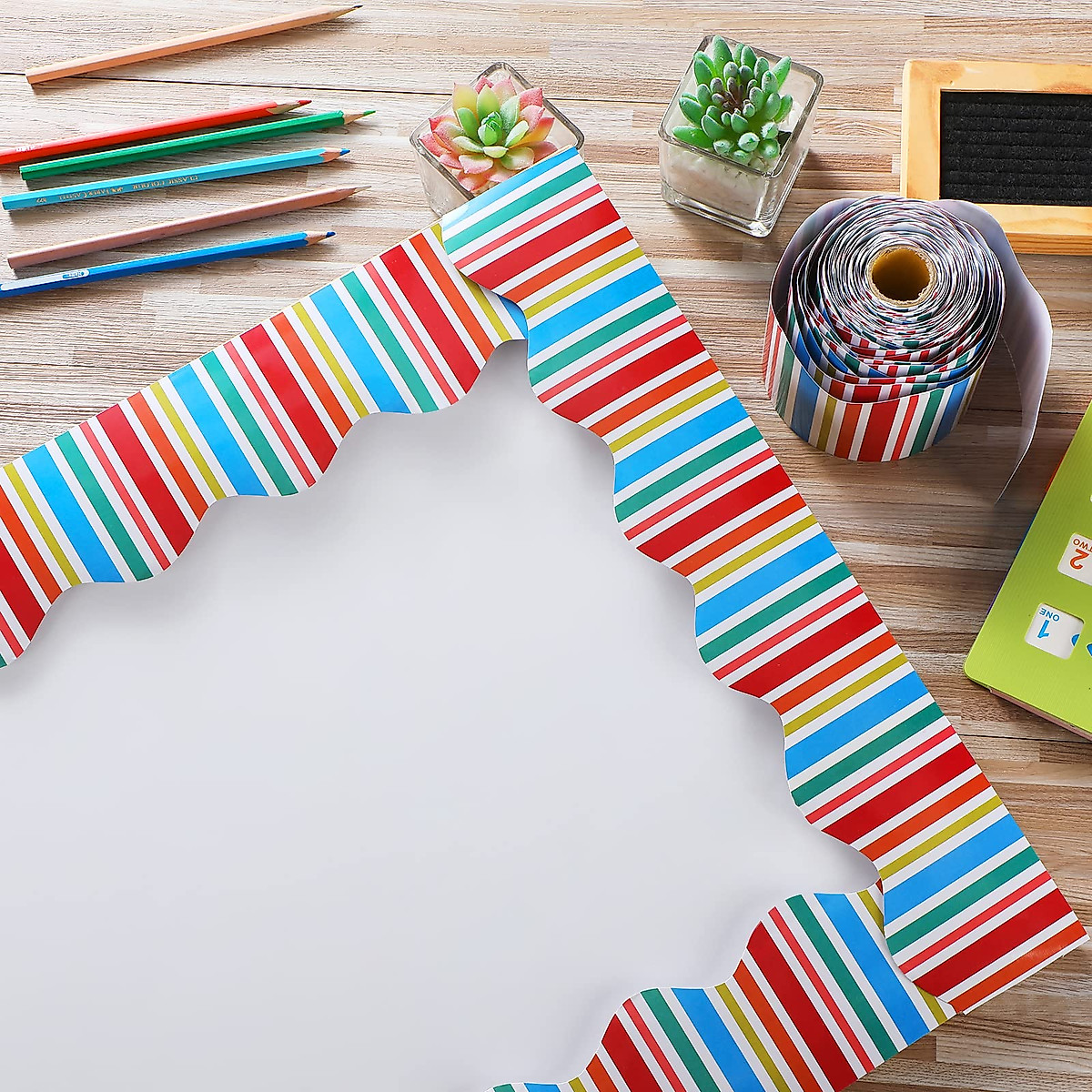 Colorful 69 ft Classroom Borders for Creative Decor