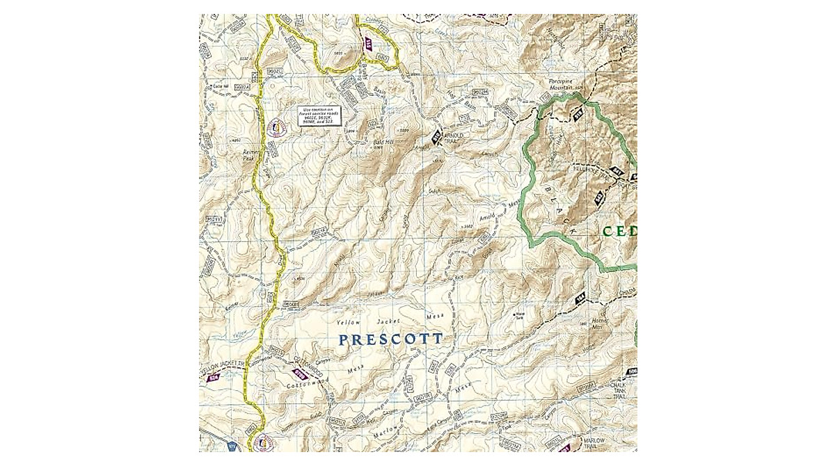 Explore Sycamore Canyon with National Geographic Map