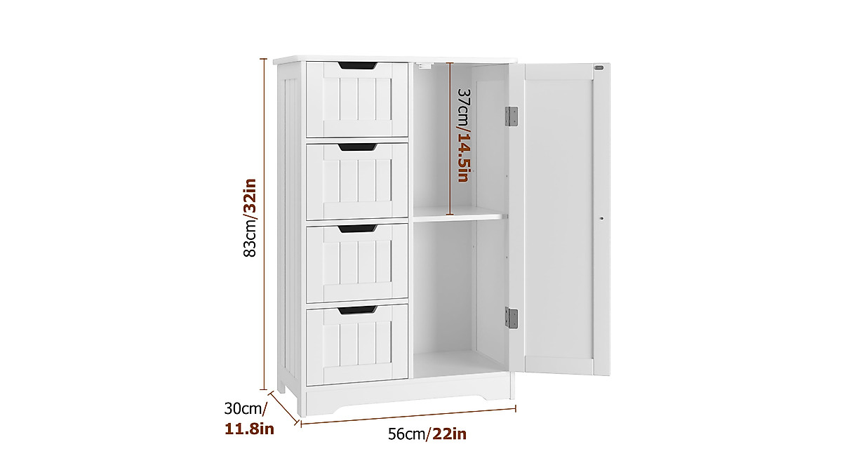 BOTLOG Bathroom Storage Cabinet - Stylish & Versatile Solution