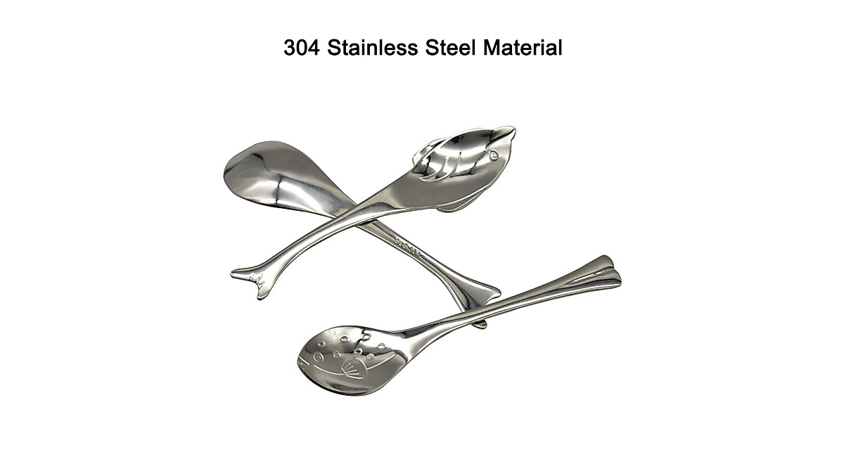 Maydahui 6PCS Fish Shape Spoons & Forks for Kitchen