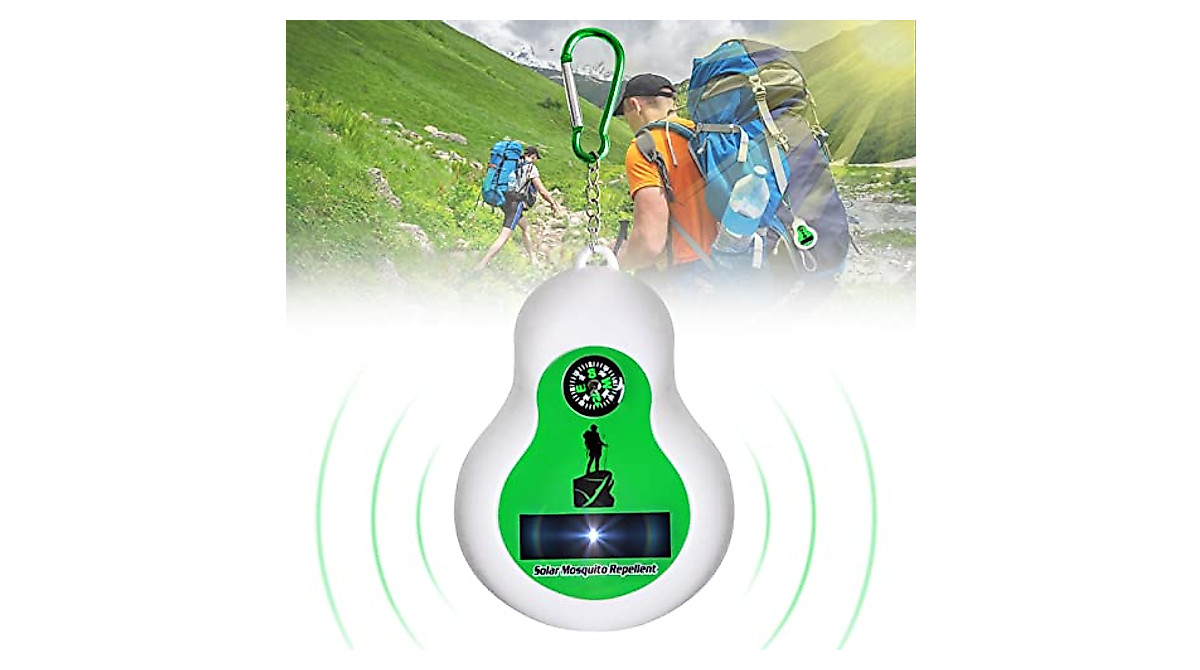 Solar Ultrasonic Mosquito Repellent with Compass for Outdoor
