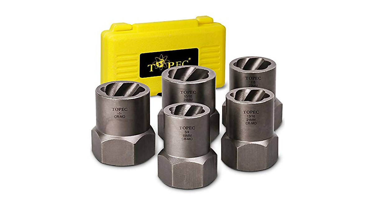 Topec 5-Piece Heavy Duty Nut Bolt Remover Set