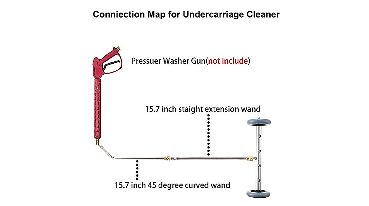 RIDGE WASHER 16-Inch Undercarriage Cleaner for Pressure Washers