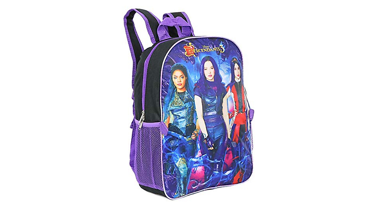 Descendants Girl's 16-Inch Backpack with Detachable Lunch Box
