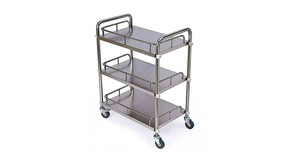 DNYSYSJ 3-Layer Utility Cart for Labs & Clinics