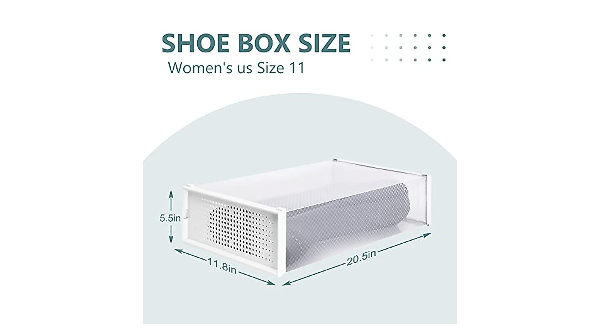 WAYTRIM Stackable Boots Storage Box - Organize with Ease
