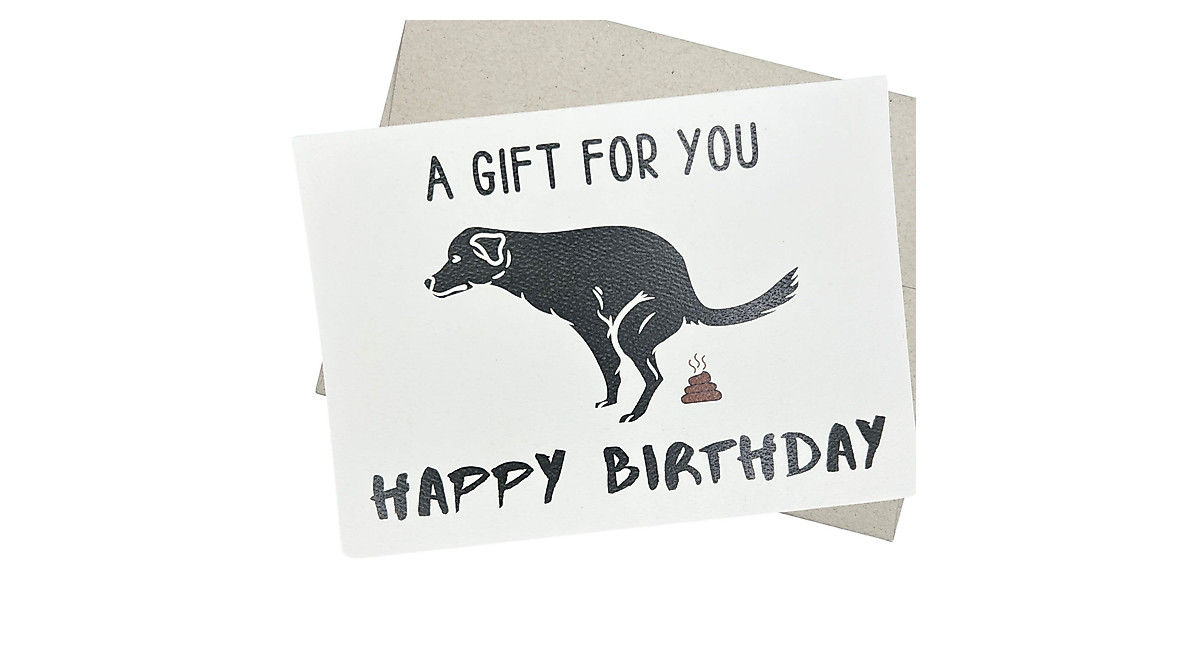 Funny Dog Poop Birthday Card | Groomers Margins