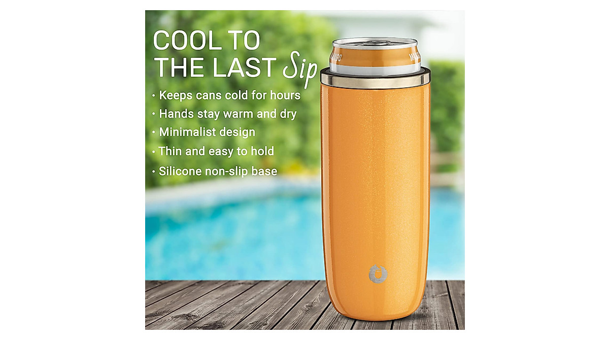 SNOWFOX Slim Can Cooler - Keep Drinks Cold & Classy