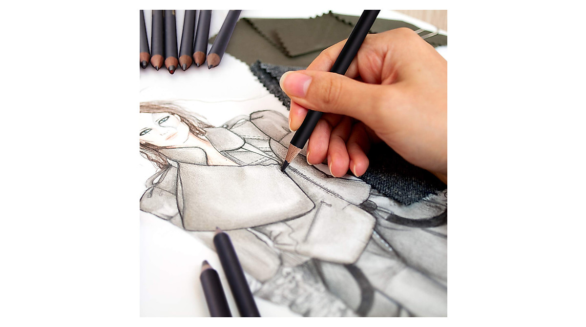MARKART 14-Piece Artist Drawing Pencil Set for Sketching & Shading