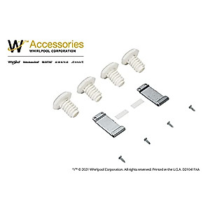 Automober W10869845 Front Load Washer/Dryer Stacking Kit For Whirlpool/Maytag – White