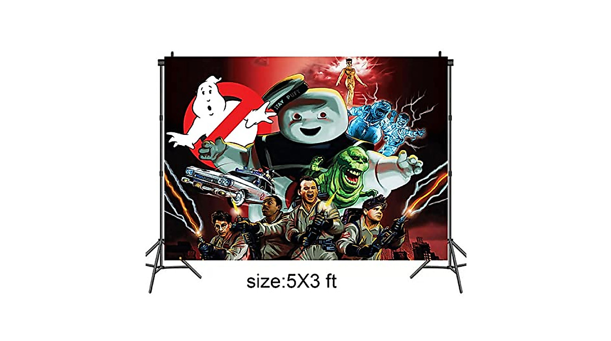 Ghostbusters Party Backdrop - Vibrant 5x3Ft Ghostbusters Decorations
