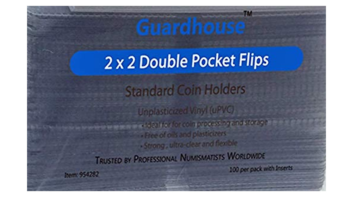 Guardhouse 2x2 Coin Flips Pack of 200 for Safe Long-Term Storage