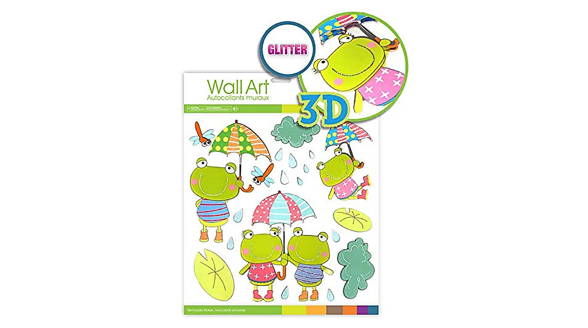 Cute 3D Frog Decorations & Stickers for Kids & Classrooms
