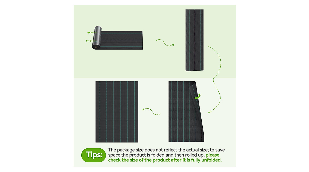 iropro 4ftx300ft Heavy Duty Landscape Fabric for Weed Control