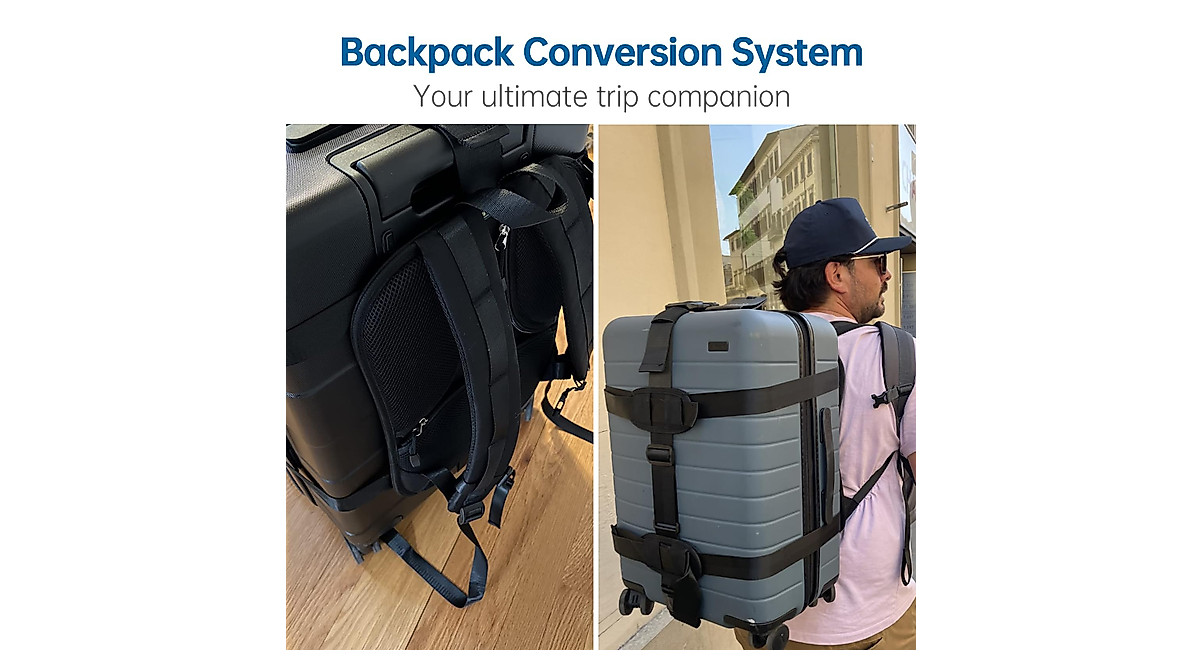 Baggex Hardcase Luggage Backpack Conversion System - Hands-Free Travel