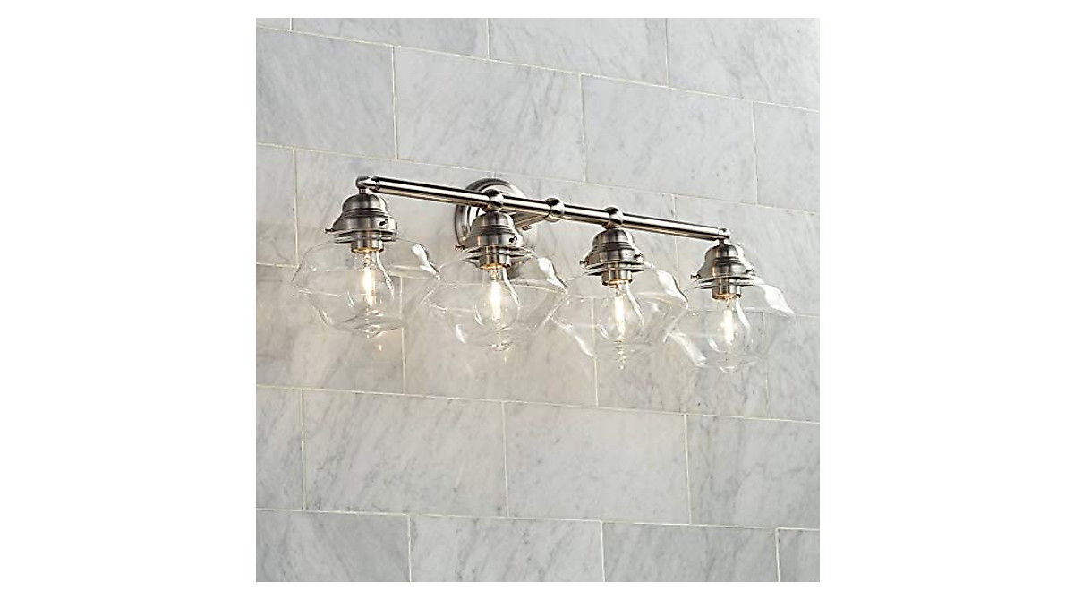 Possini Euro Astrid Modern Wall Light - Brushed Nickel 4-Light Fixture