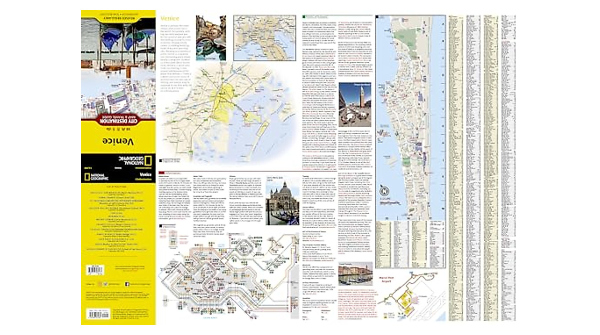 Venice Map National Geographic Travel Guide Waterproof Map