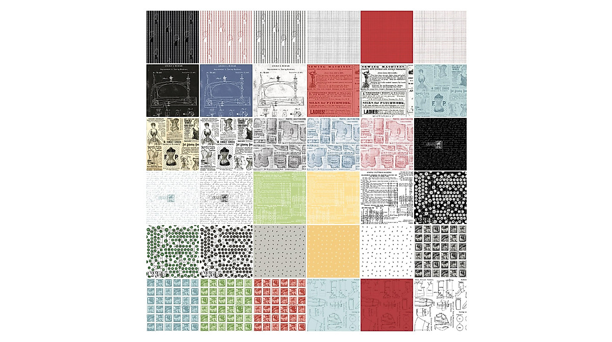 J Wecker Frisch Sew Journal - 36 Fat Quarters by Riley Blake