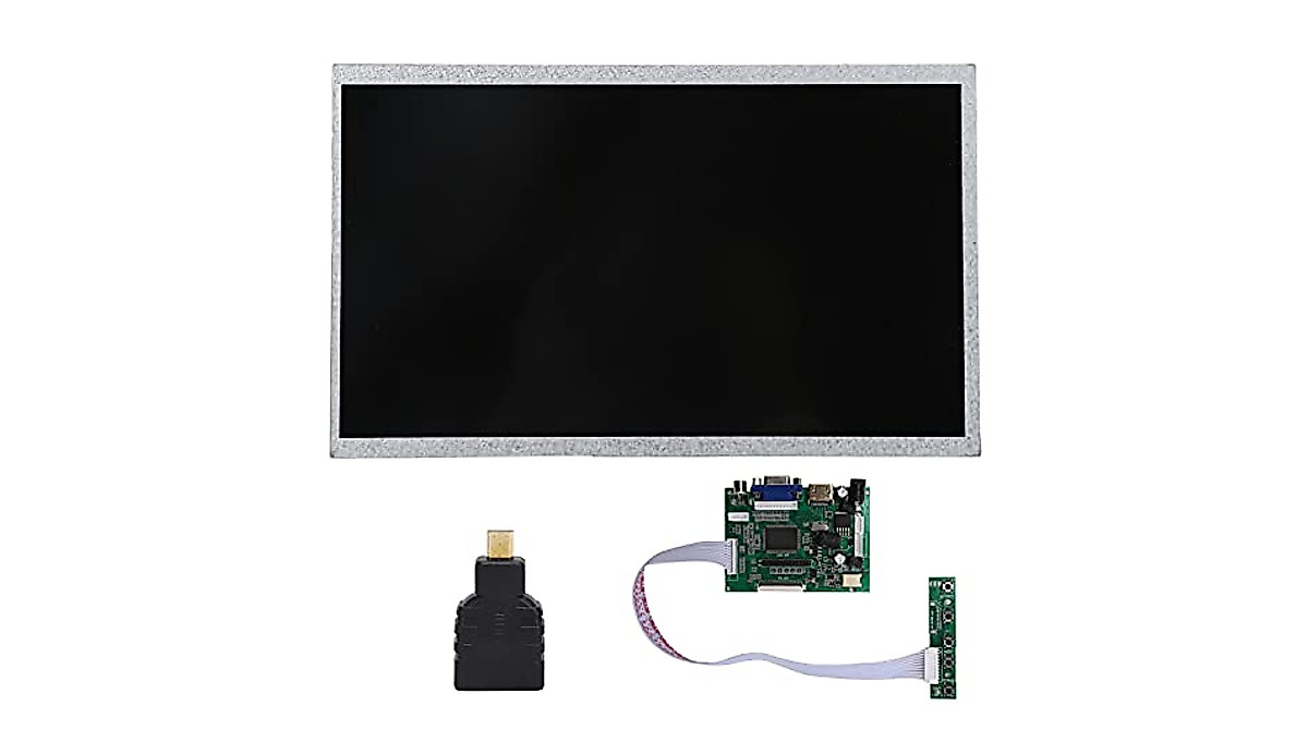 Heayzoki 10.1in Raspberry Pi Monitor - 1024x600 Display