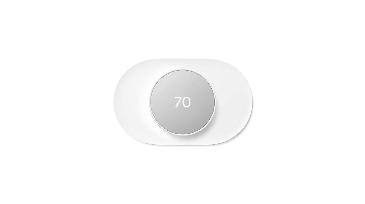 Google Nest Thermostat Trim Kit Snow - Easy Wall Cover & Install