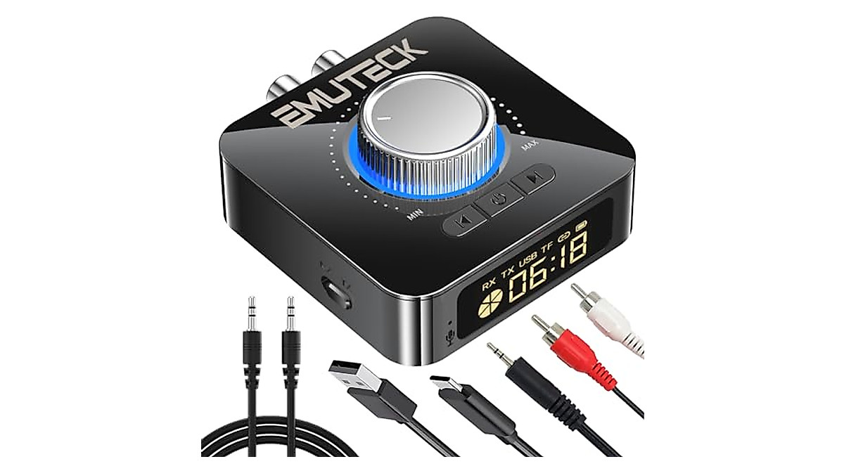 EMUTECK Bluetooth Audio Adapter - 5-in-1 Wireless Device