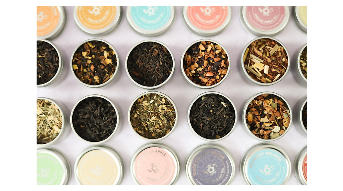 Teabloom Organic Loose Leaf Tea Chest - 24 Premium Blends