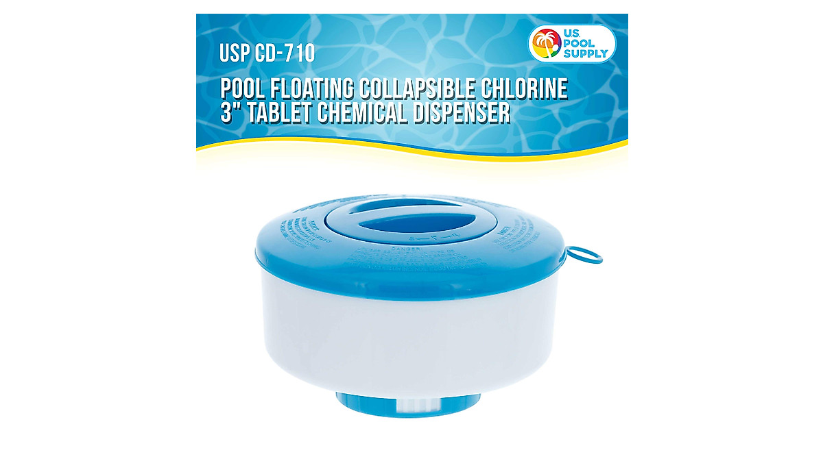 U.S. Pool Supply Floating Chlorine Tablet Dispenser