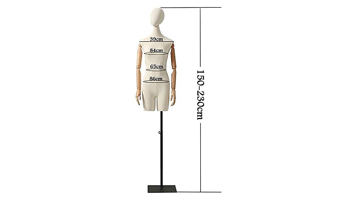 Female Mannequin Torso Display Stand - Adjustable & Durable
