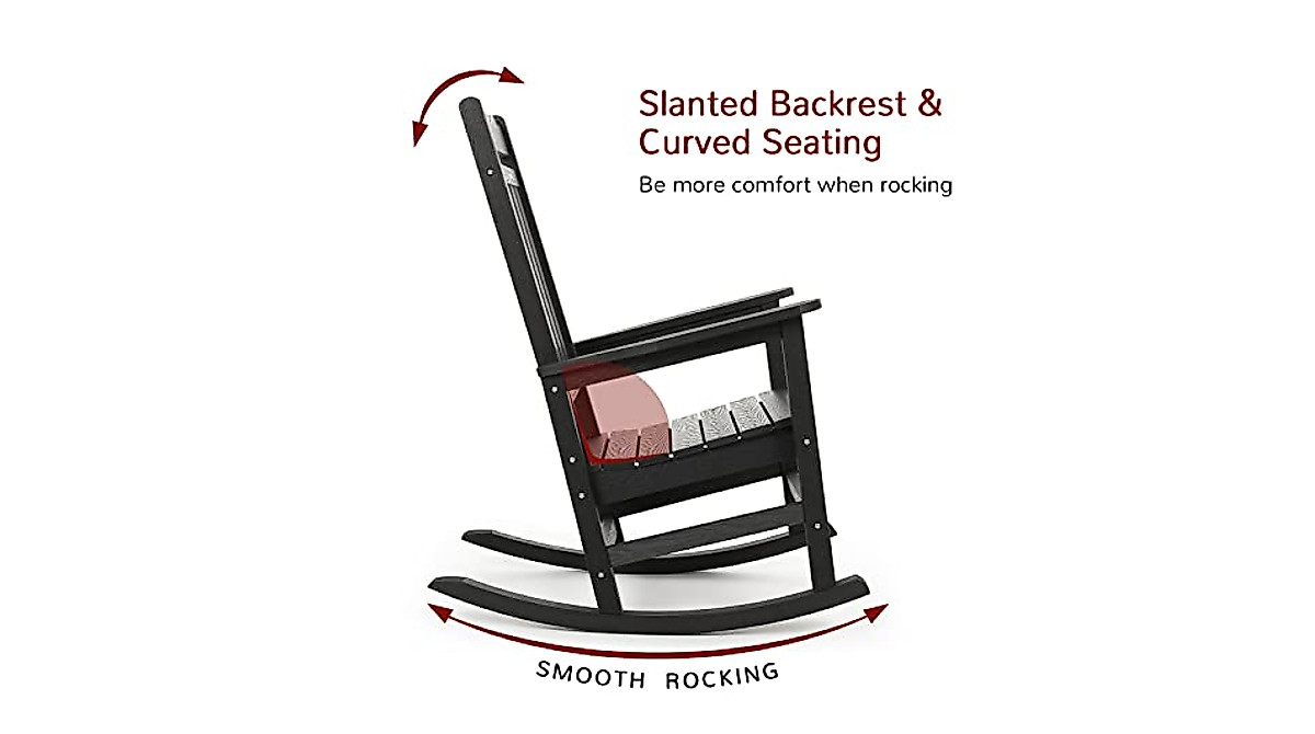 Stoog All-Weather Rocking Chair - 400 lbs Capacity