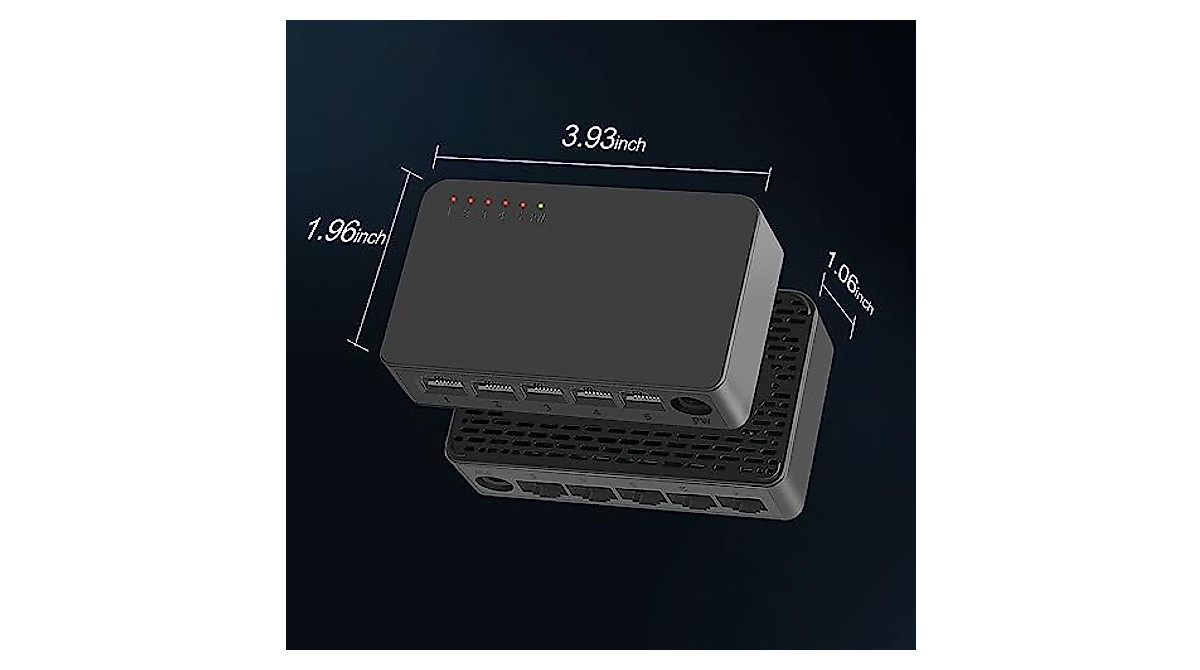 TEROW 5-Port Gigabit Unmanaged Ethernet Switch