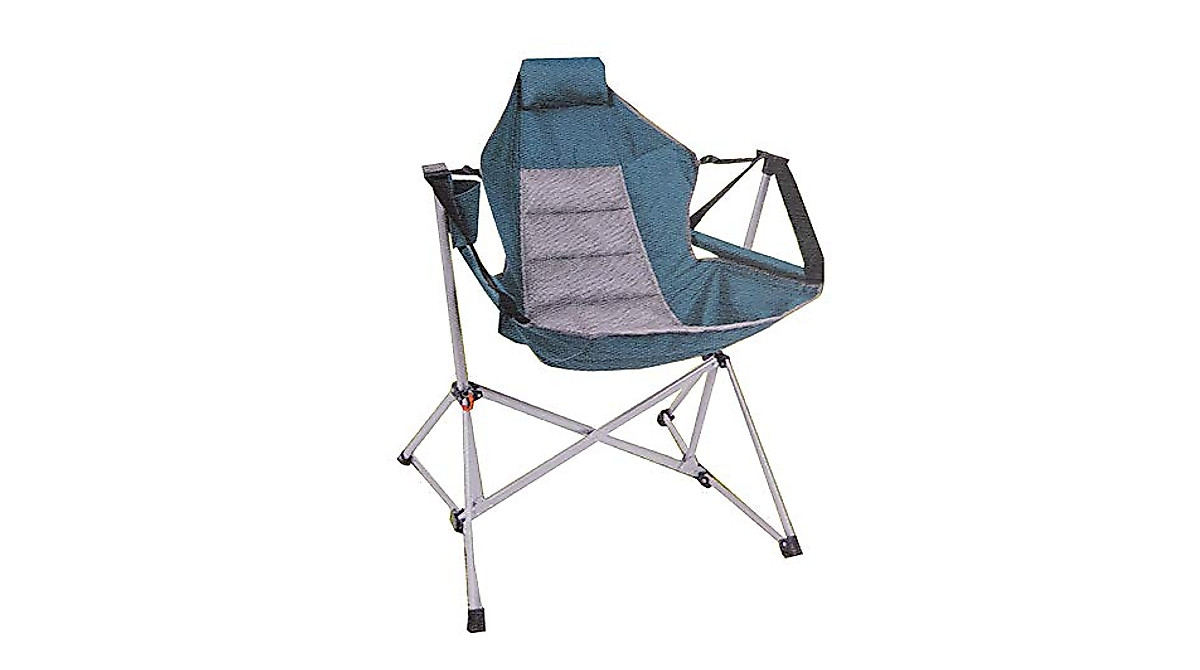 Member's Mark Green Swing Chair Lounger – Portable Outdoor Relaxation