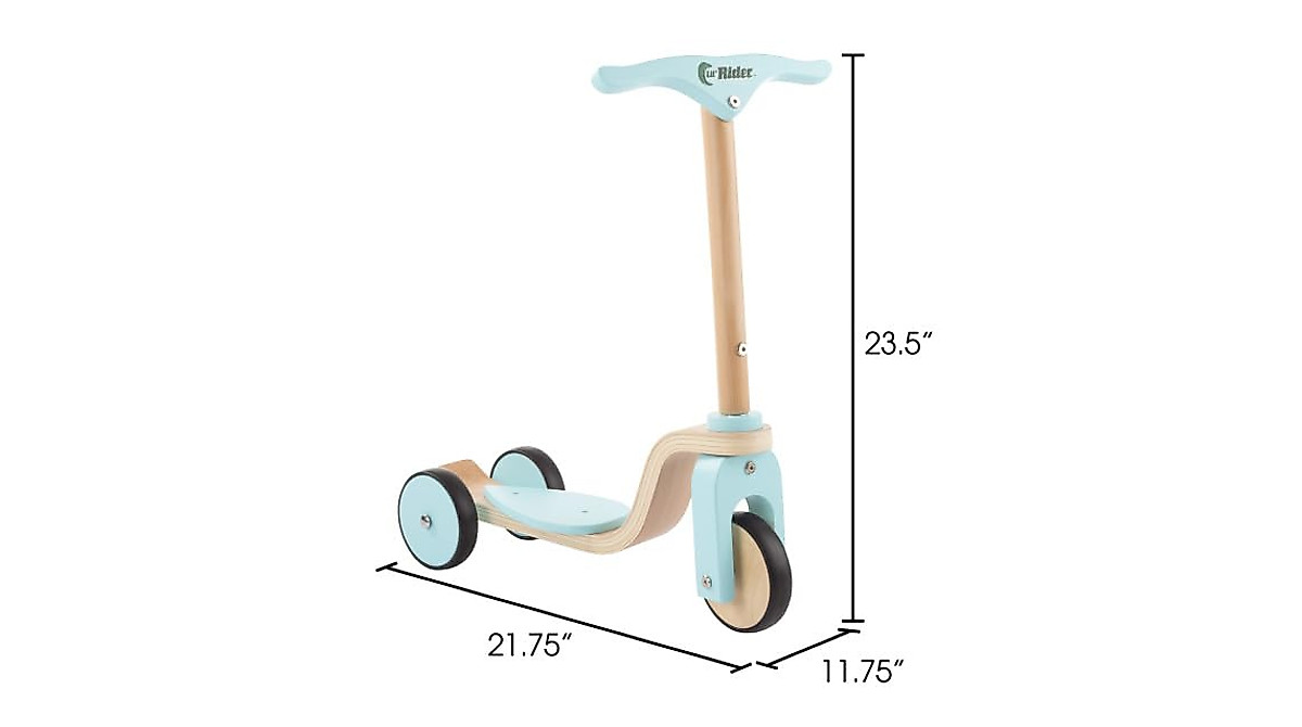 Lil' Rider Kids Wooden Scooter - Safe & Fun Ride