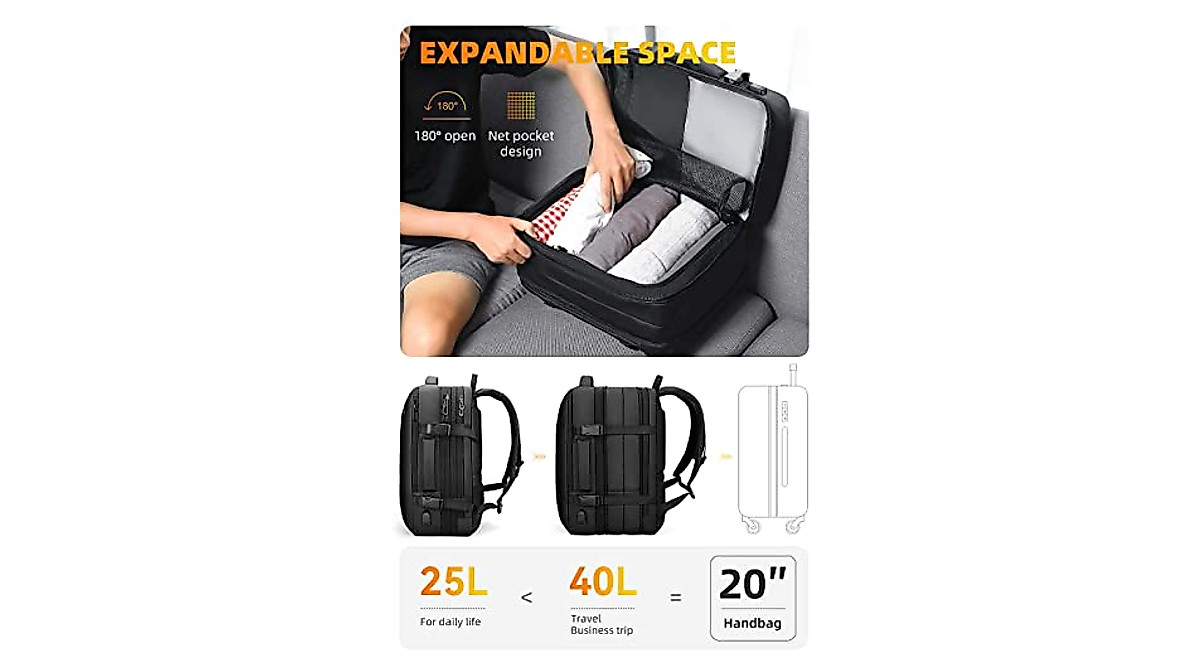 Laptop Backpack Mark Ryden 17.3 Inch Waterproof Carry-On for Men