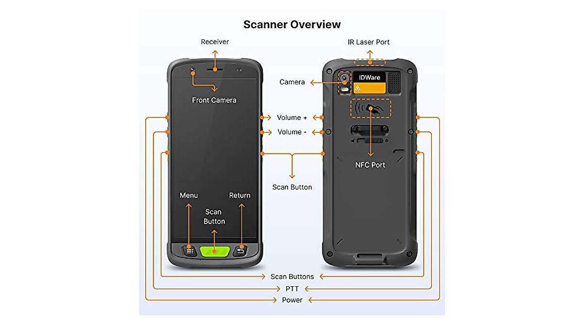 IDWare 9000 Handheld ID Scanner - Secure Age Verification