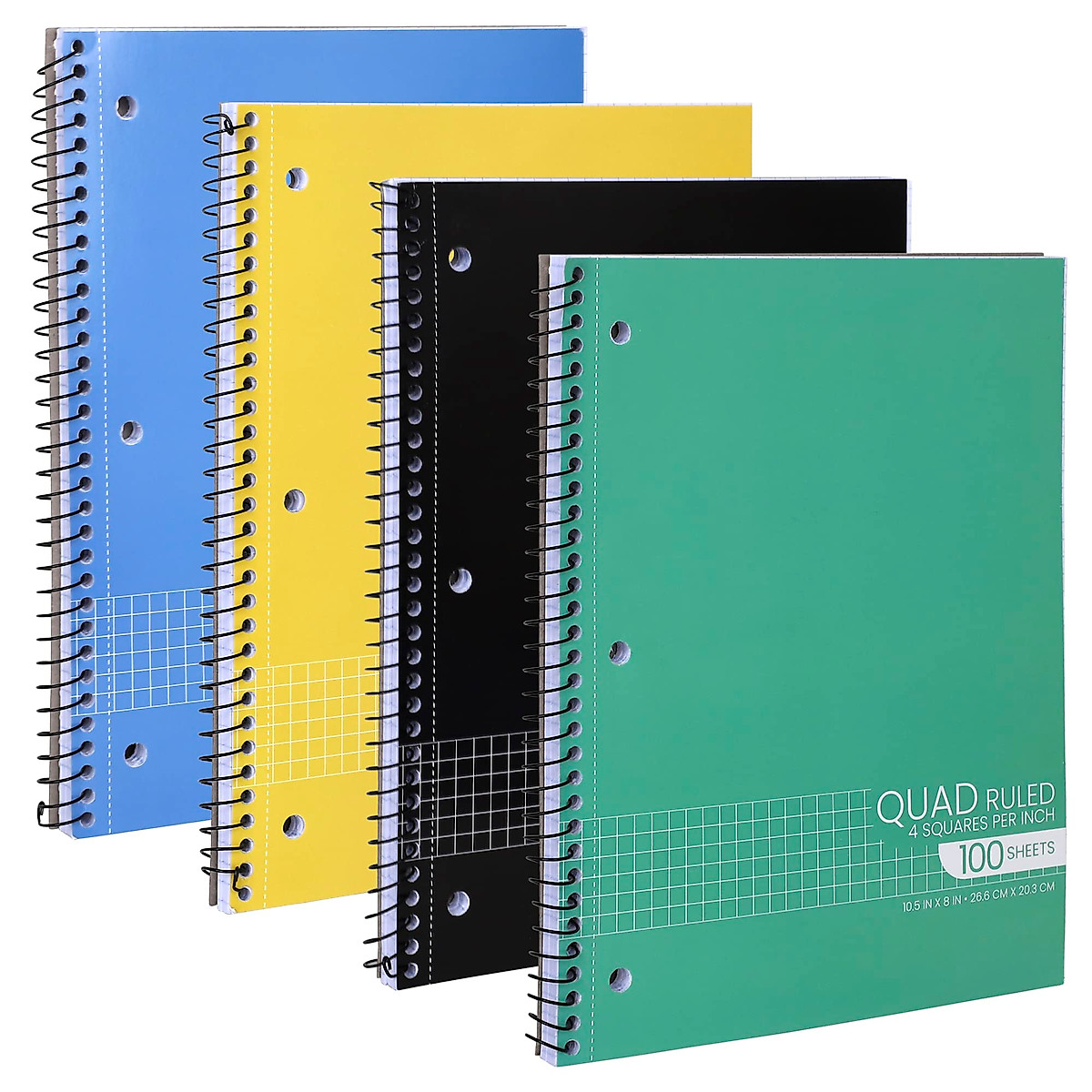 Graph Paper Spiral Notebook - Perfect for Students