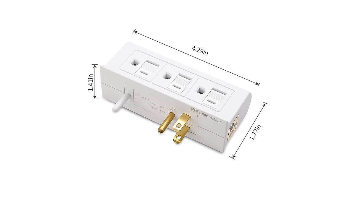 Cable Matters 6 Outlet Splitter - Power Up Your Space