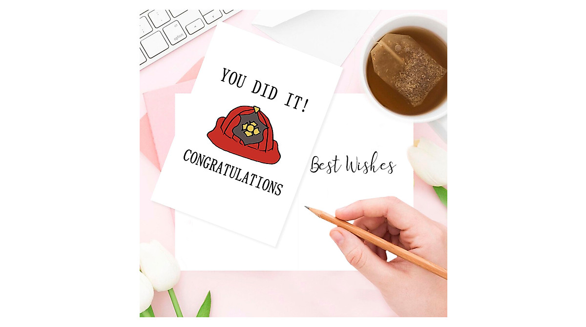 Congratulations Firefighter Graduation Card - Londue