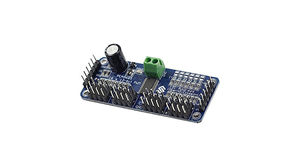 SunFounder PCA9685 16-Channel PWM Servo Driver for Arduino & Raspberry Pi