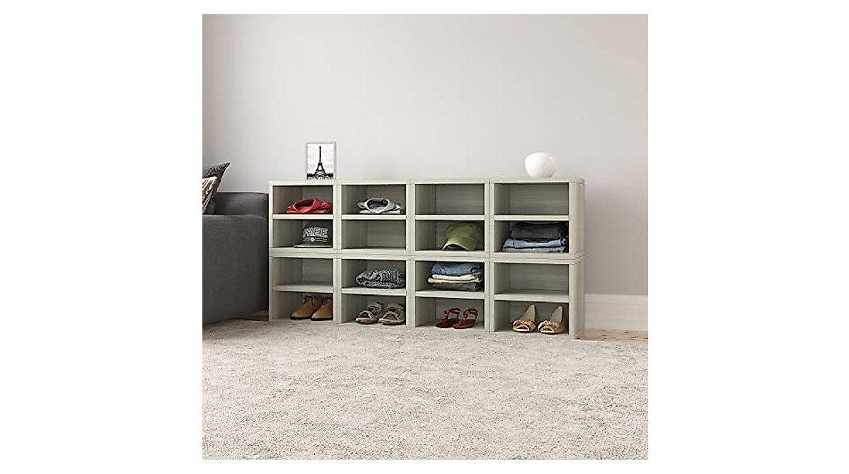 Way Basics Connect Shelf Cube | Easy Tool-Free Stackable Cubby