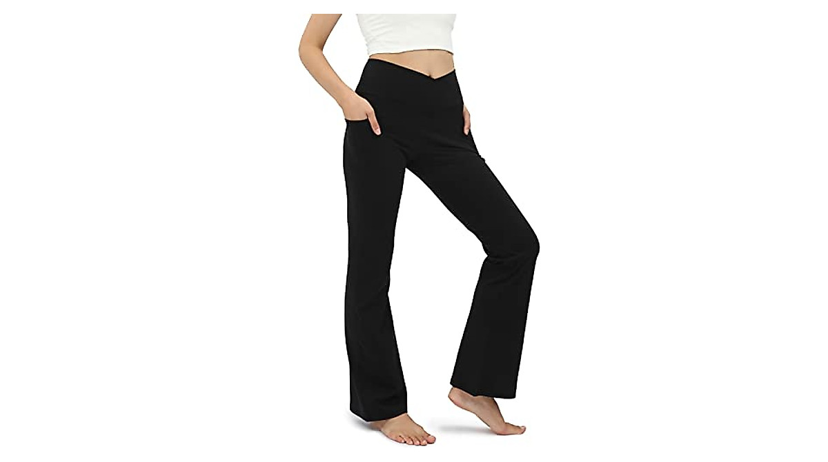 COPYLEAF Women's Flare Yoga Pants - Stylish & Comfortable