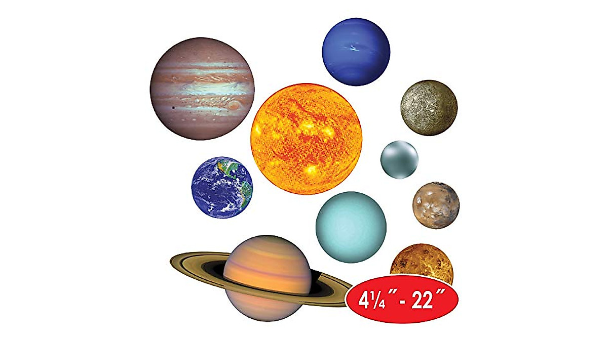Solar System Paper Cut Outs for Classroom & Party Decor