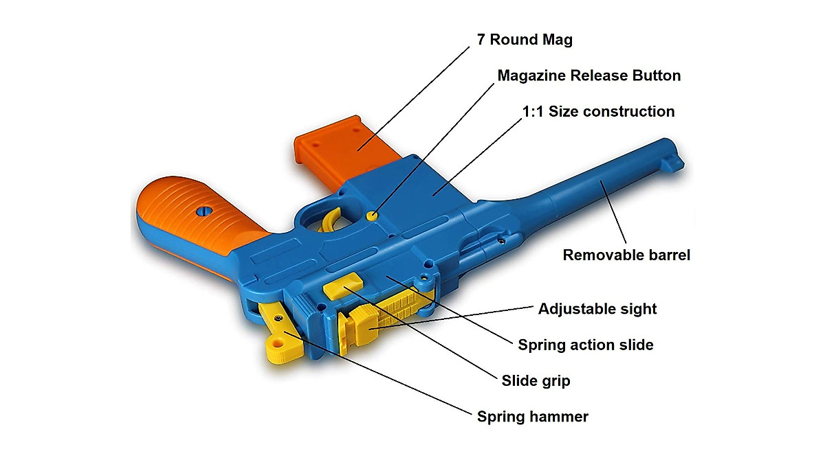 Toshi Station C96 Toy Gun - Realistic Fun for Kids