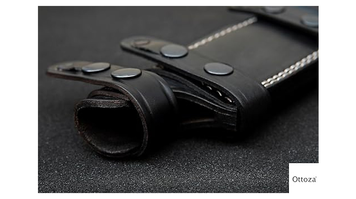 Ottoza Leather Knife Sheath for Left-Handed Users